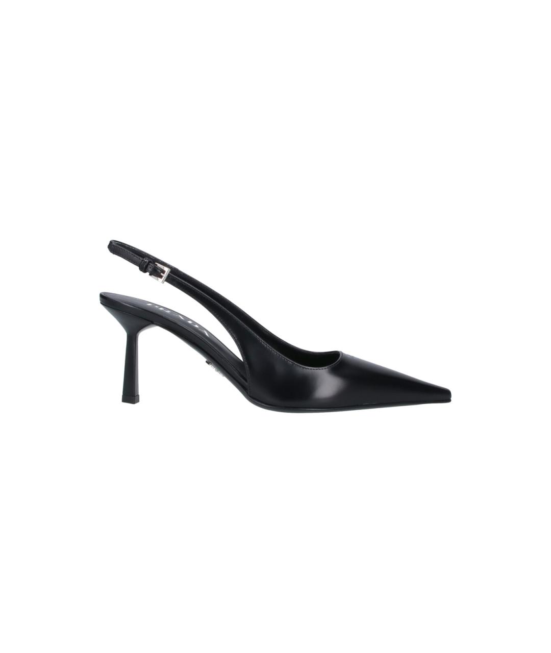 PRADA Черные кожаные туфли, фото 6