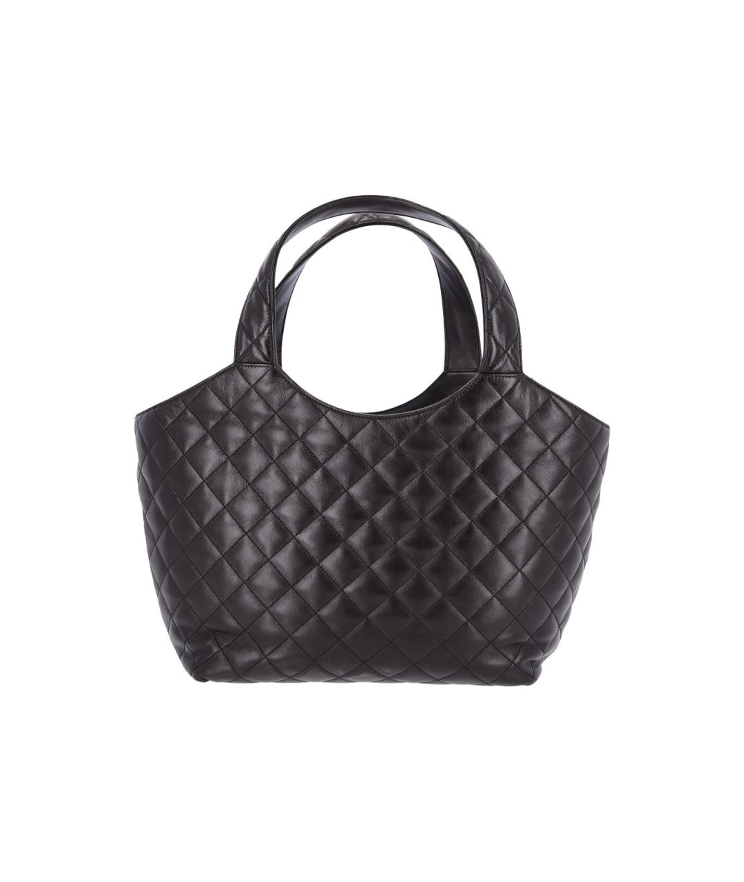 SAINT LAURENT Коричневая кожаная сумка тоут, фото 3