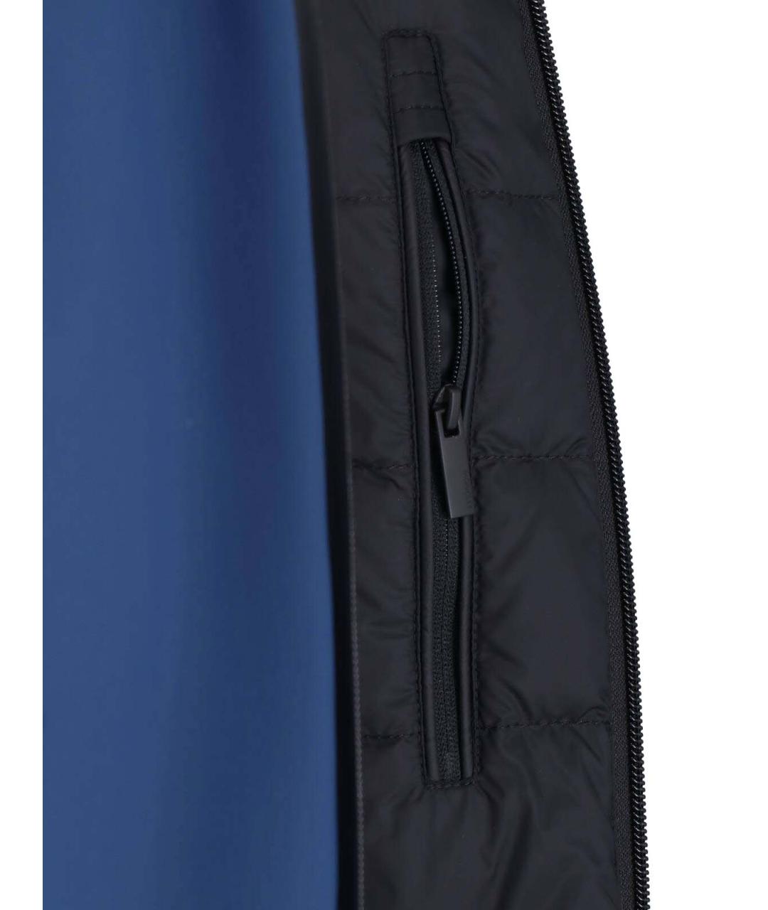 MONCLER Синяя полиамидовая куртка, фото 5