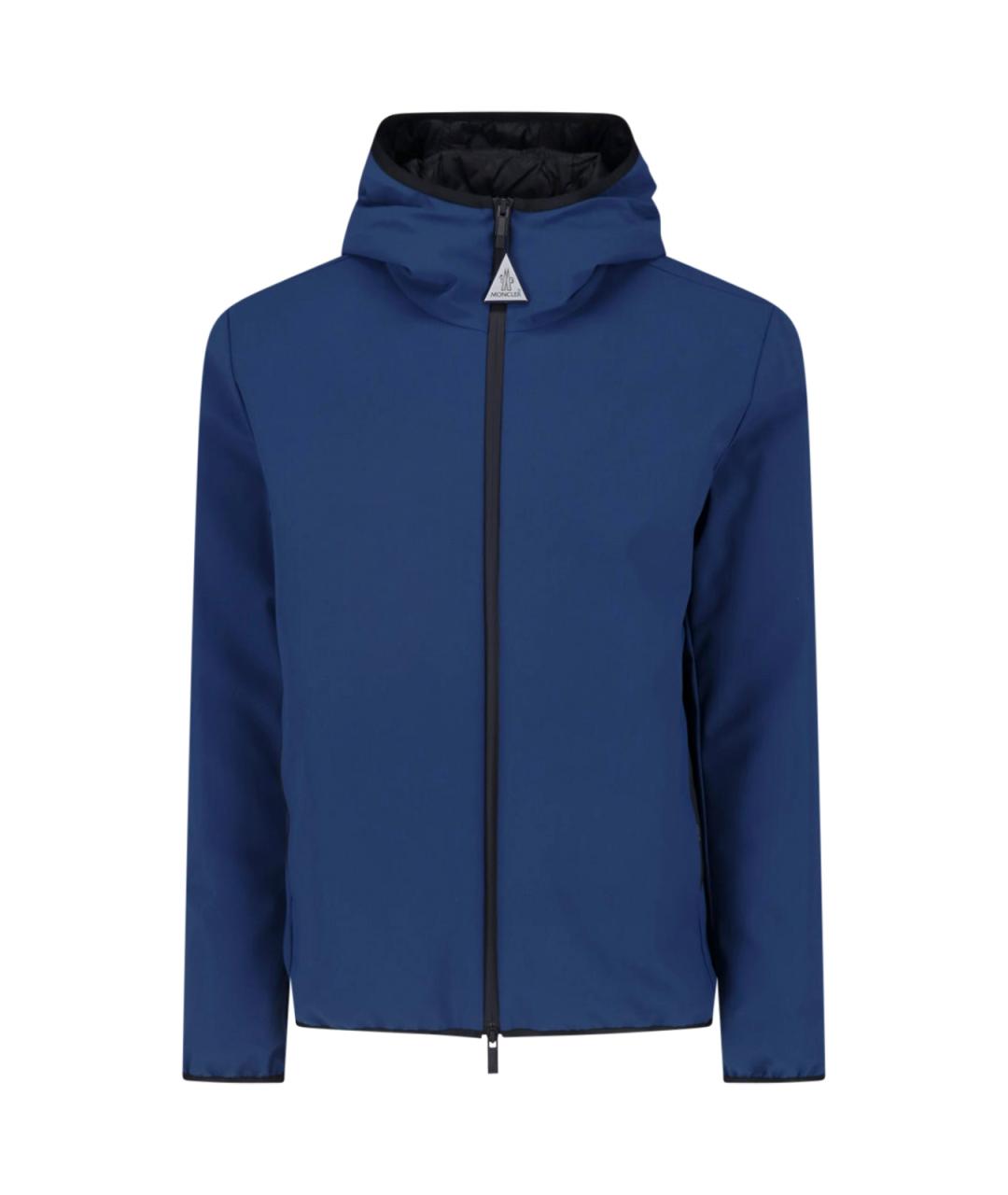 MONCLER Синяя полиамидовая куртка, фото 1