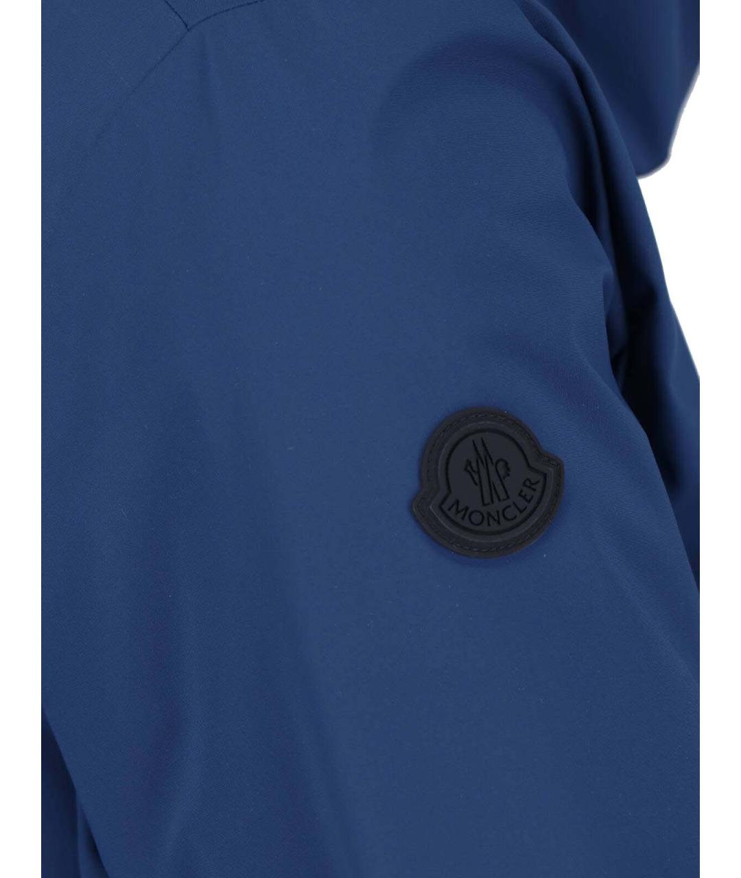 MONCLER Синяя полиамидовая куртка, фото 3