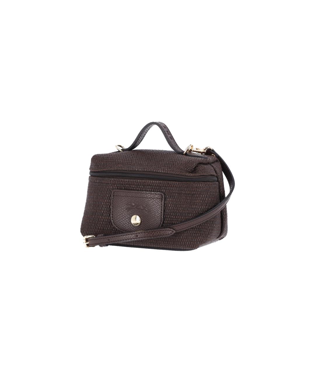 LONGCHAMP Коричневая хлопковая сумка через плечо, фото 2