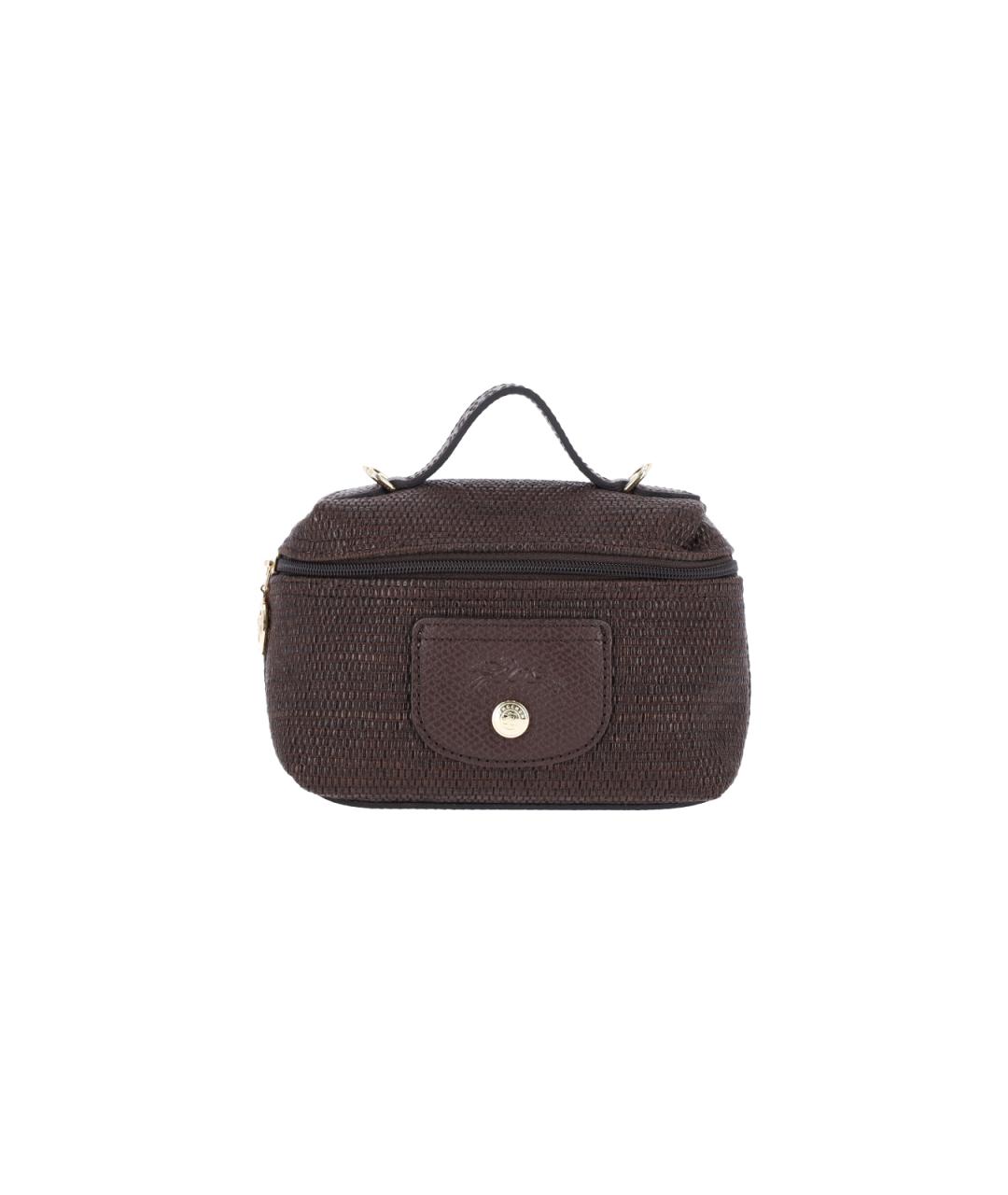 LONGCHAMP Коричневая хлопковая сумка через плечо, фото 1