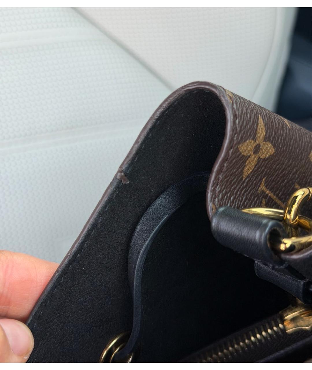 LOUIS VUITTON Коричневая сумка тоут из канвы, фото 7