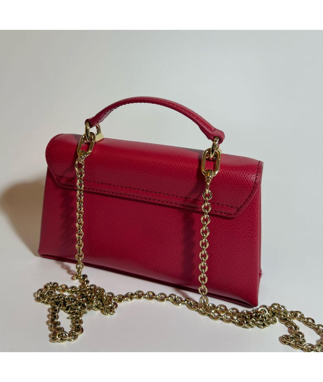 FURLA Розовая кожаная сумка через плечо, фото 3