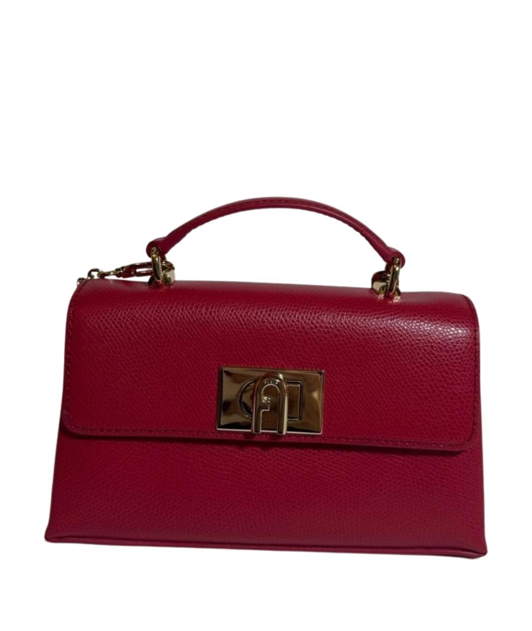 FURLA Розовая кожаная сумка через плечо, фото 1