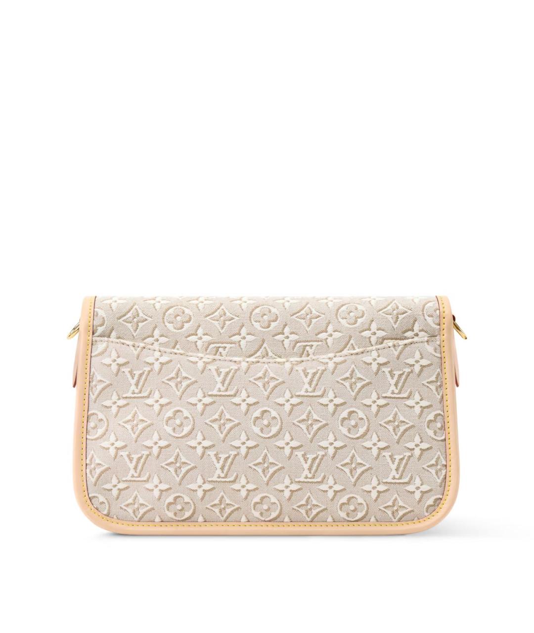 LOUIS VUITTON Бежевая сумка с короткими ручками из канвы, фото 4