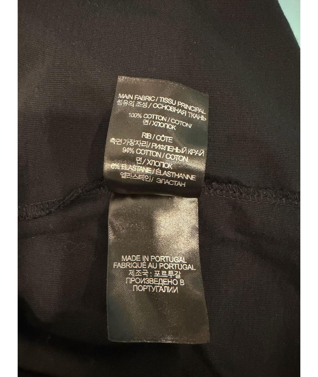 VETEMENTS Черная хлопковая футболка, фото 4