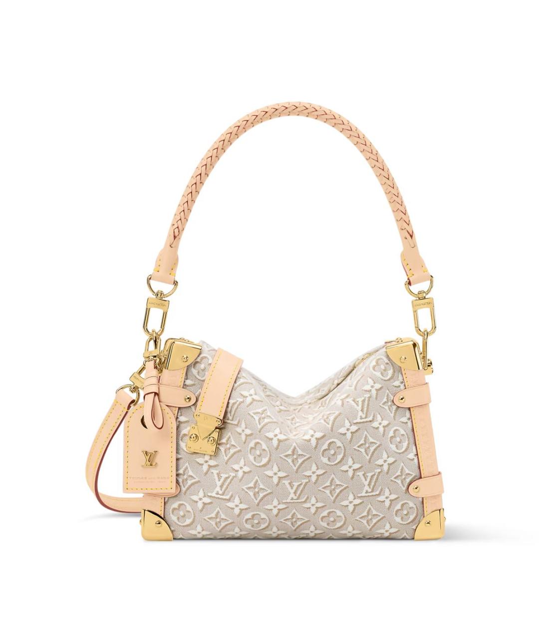 LOUIS VUITTON Бежевая сумка с короткими ручками, фото 5
