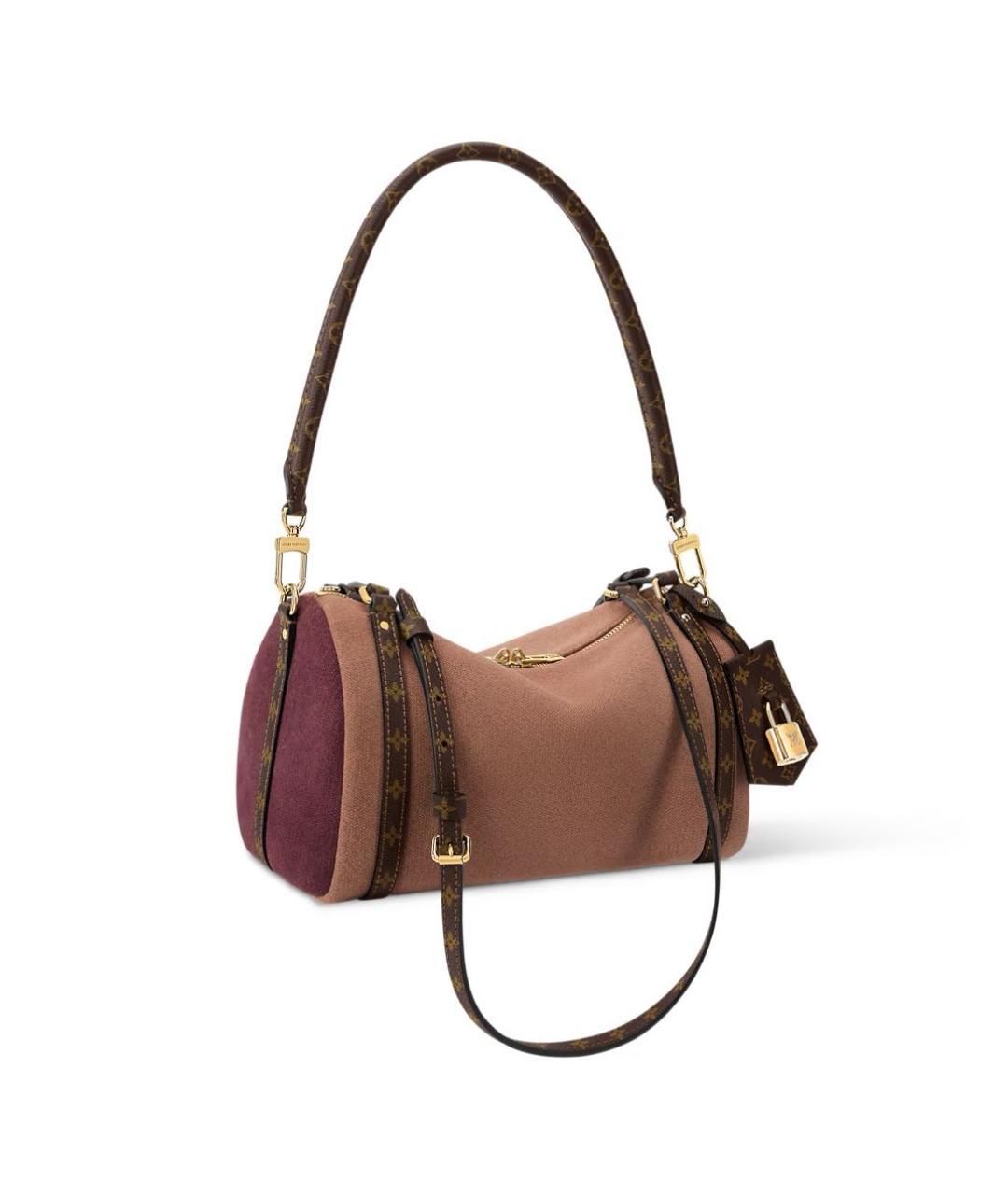 LOUIS VUITTON Коричневая кожаная сумка с короткими ручками, фото 2