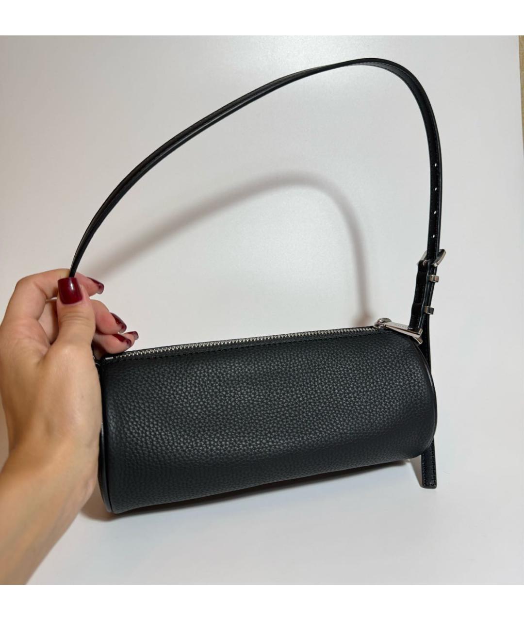 MICHAEL KORS Черная кожаная сумка с короткими ручками, фото 3