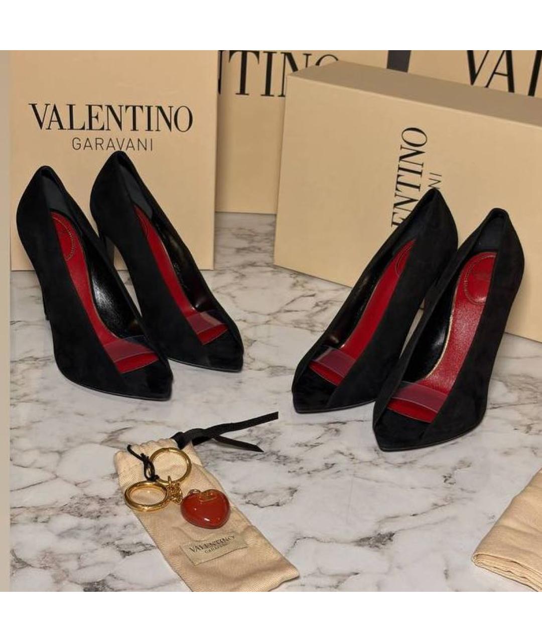 VALENTINO Черные замшевые туфли, фото 5