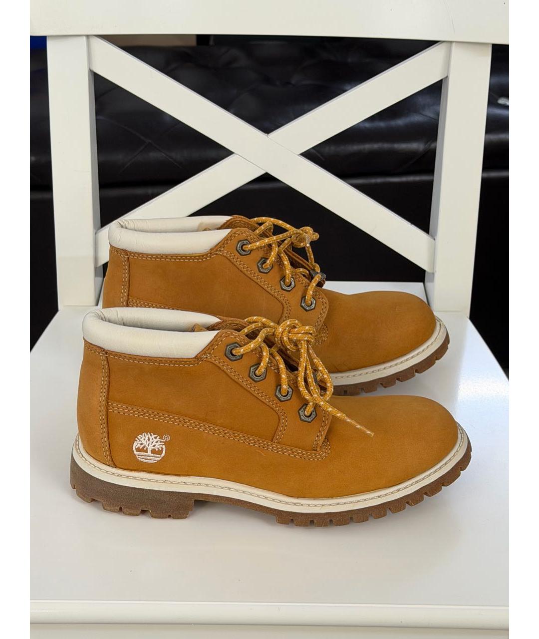 TIMBERLAND Коричневые нубуковые ботинки, фото 9