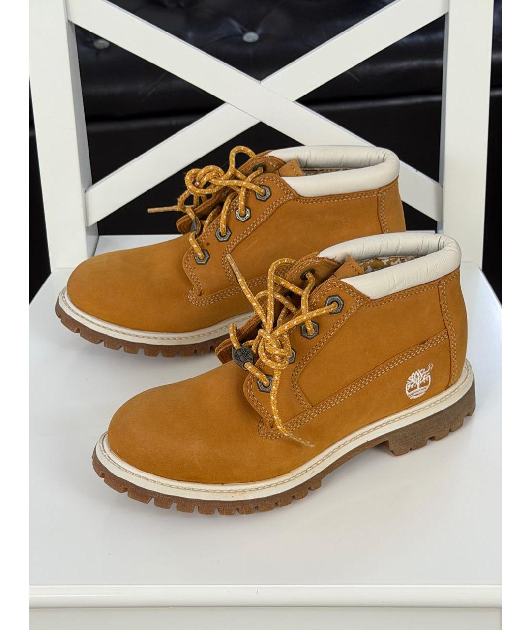 TIMBERLAND Коричневые нубуковые ботинки, фото 6