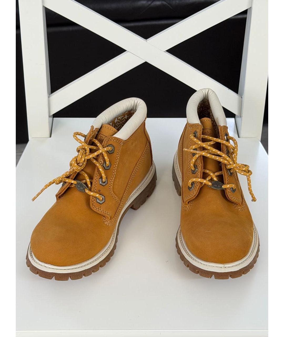 TIMBERLAND Коричневые нубуковые ботинки, фото 2
