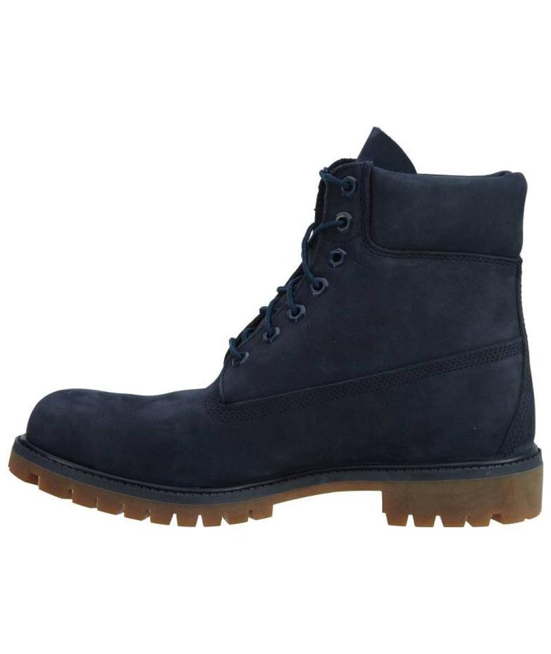 TIMBERLAND Синие нубуковые высокие ботинки, фото 5