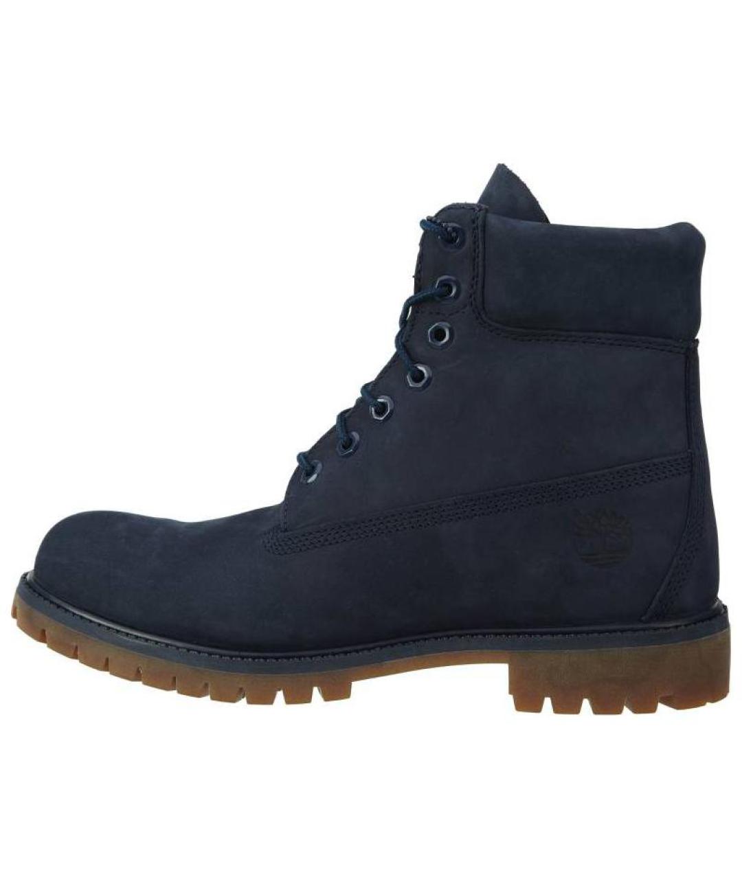 TIMBERLAND Синие нубуковые высокие ботинки, фото 2
