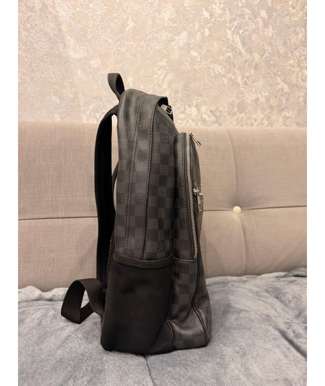 LOUIS VUITTON Черный рюкзак из канвы, фото 2