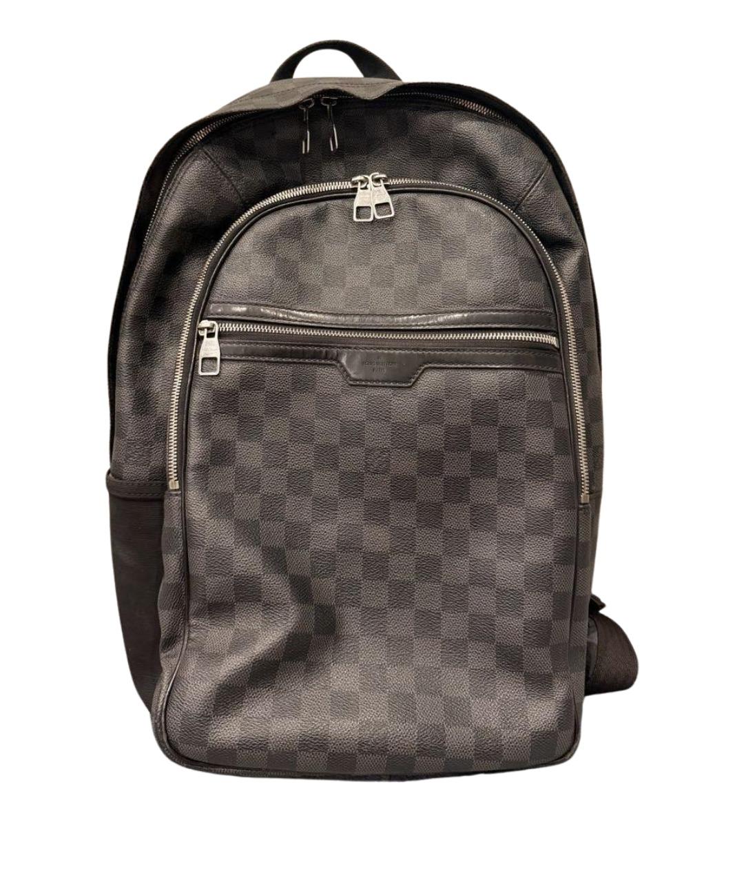 LOUIS VUITTON Черный рюкзак из канвы, фото 1