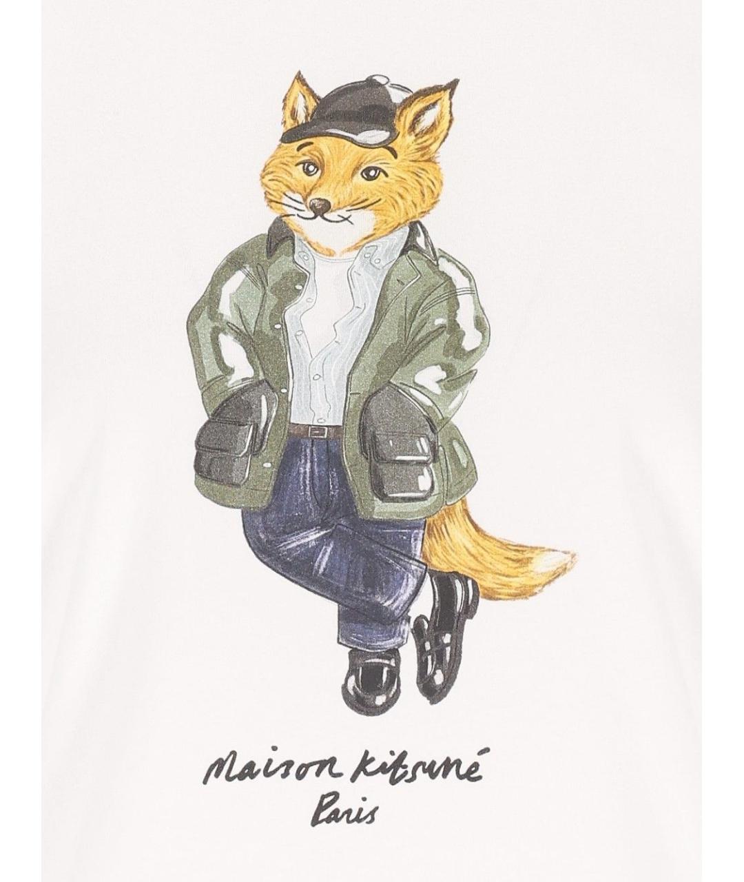 MAISON KITSUNE Мульти хлопковая футболка, фото 3
