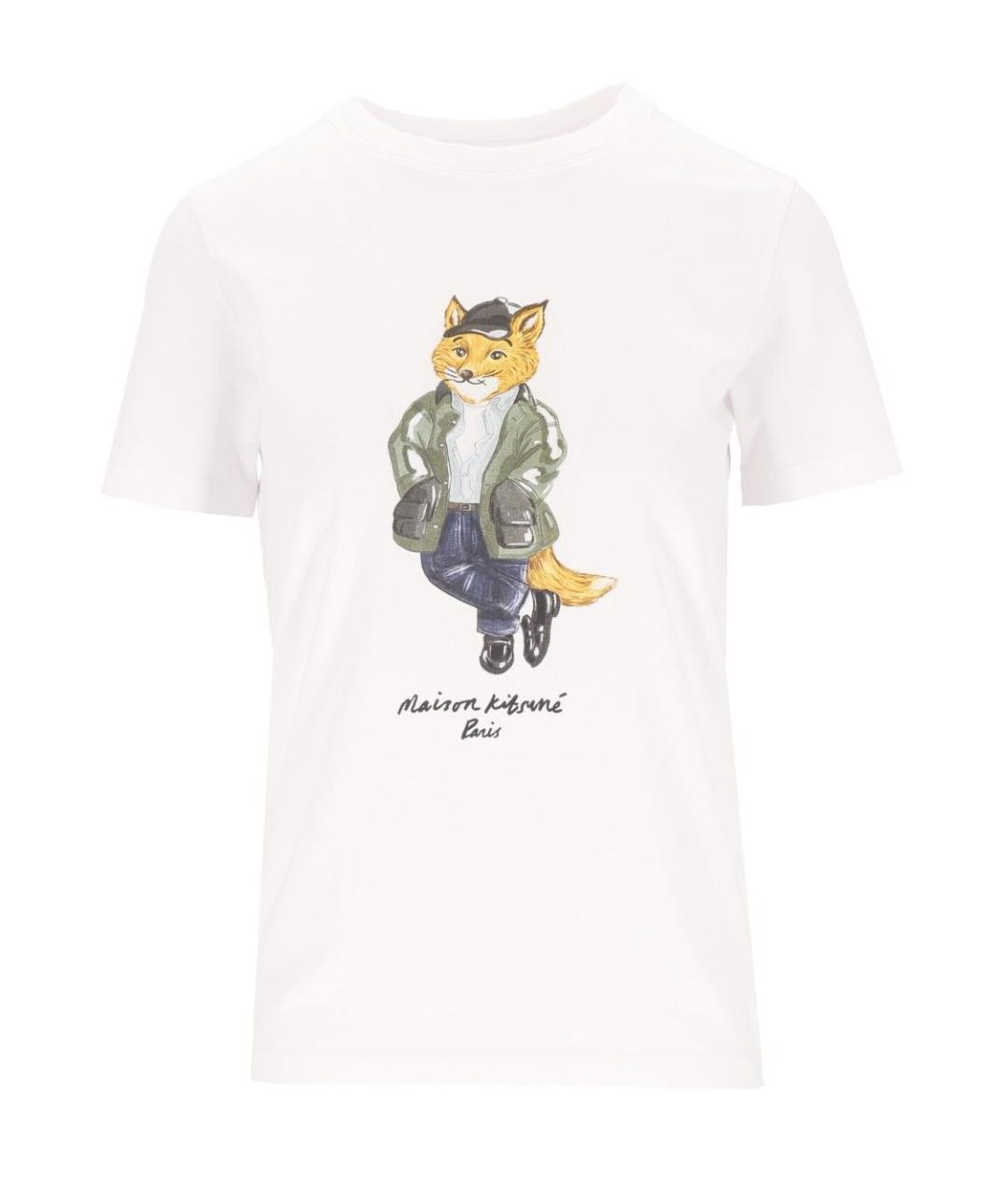 MAISON KITSUNE Мульти хлопковая футболка, фото 1