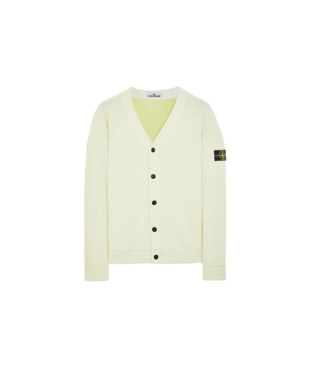 STONE ISLAND Белый кардиган, фото 3