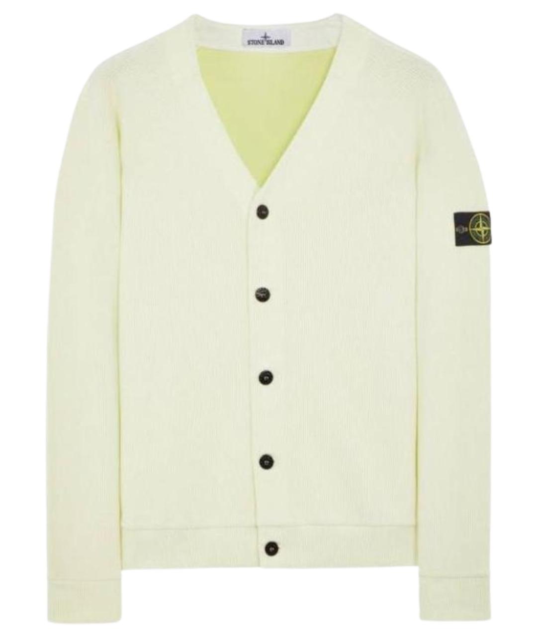 STONE ISLAND Белый кардиган, фото 1