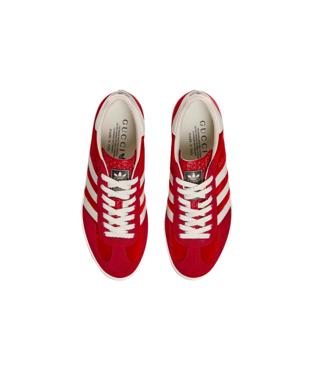 GUCCI Красные кожаные кроссовки, фото 4