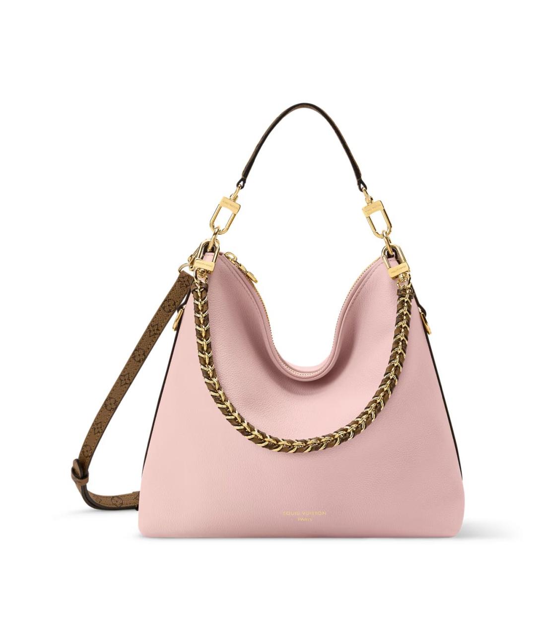 LOUIS VUITTON Розовая кожаная сумка с короткими ручками, фото 6