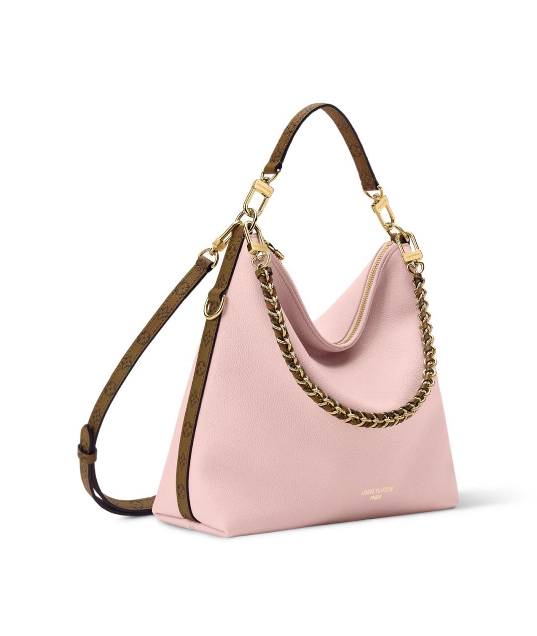 LOUIS VUITTON Розовая кожаная сумка с короткими ручками, фото 2
