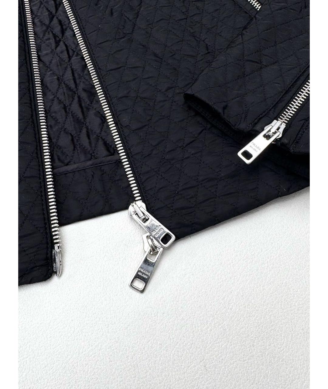 PRADA Черная нейлоновая куртка, фото 7
