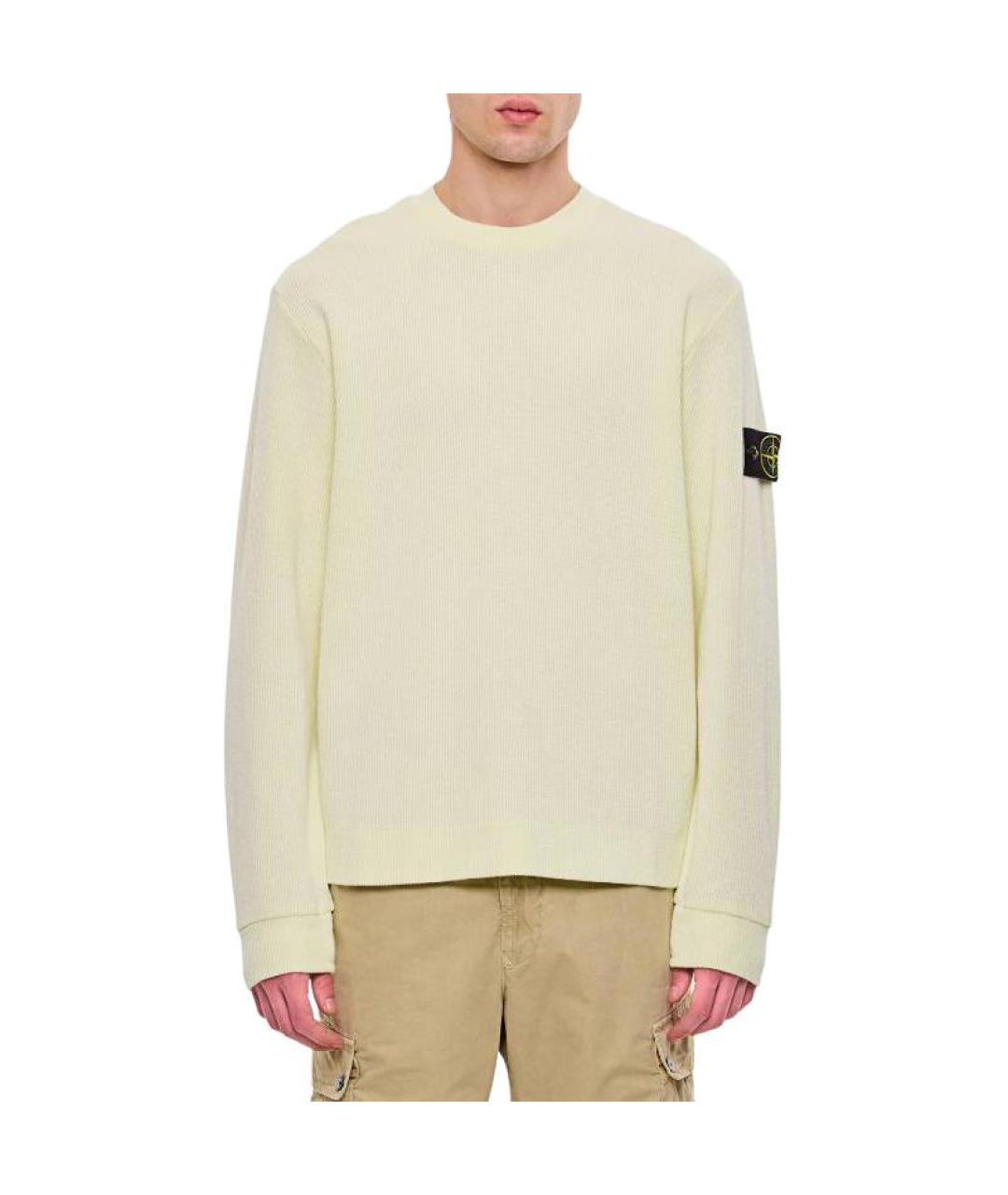 STONE ISLAND Желтый джемпер / свитер, фото 4