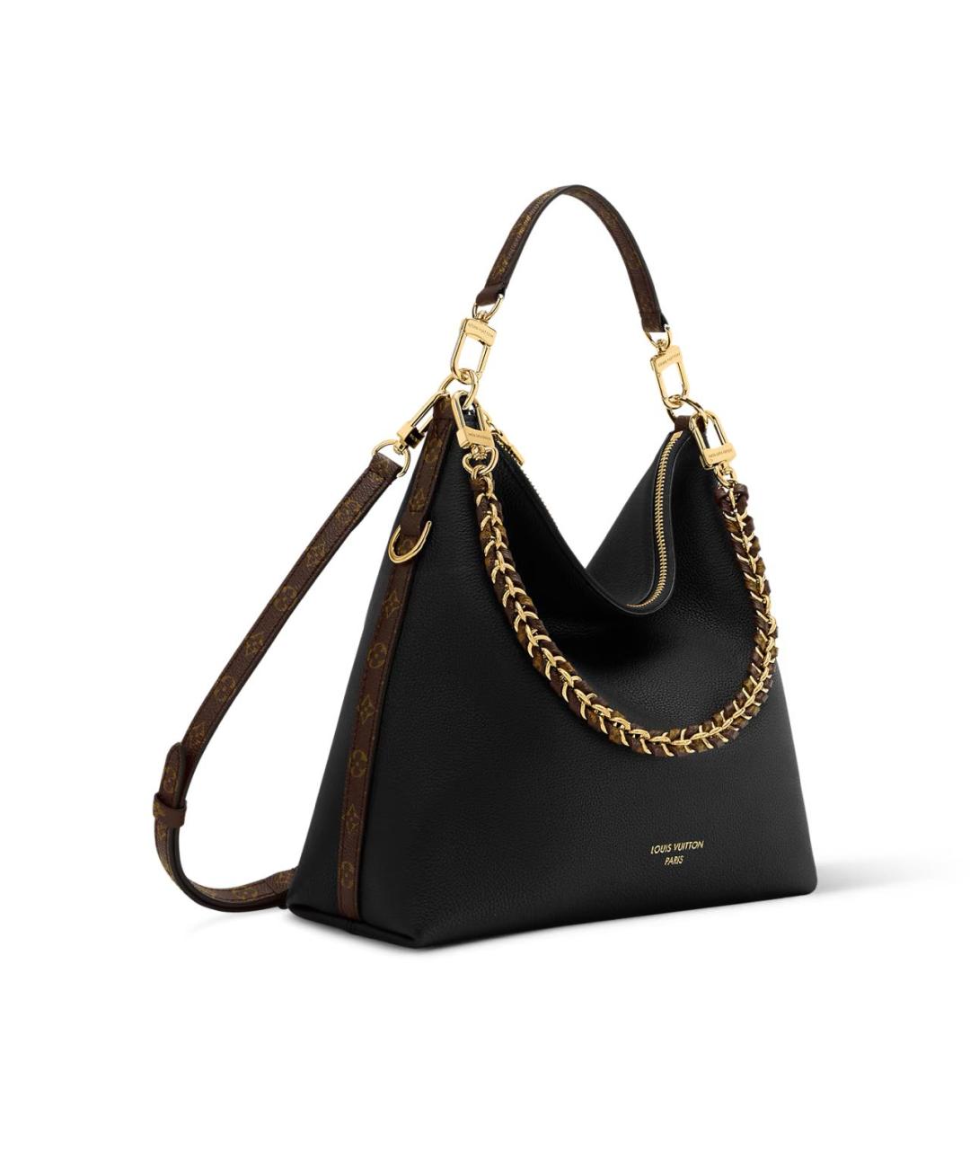 LOUIS VUITTON Черная кожаная сумка тоут, фото 2
