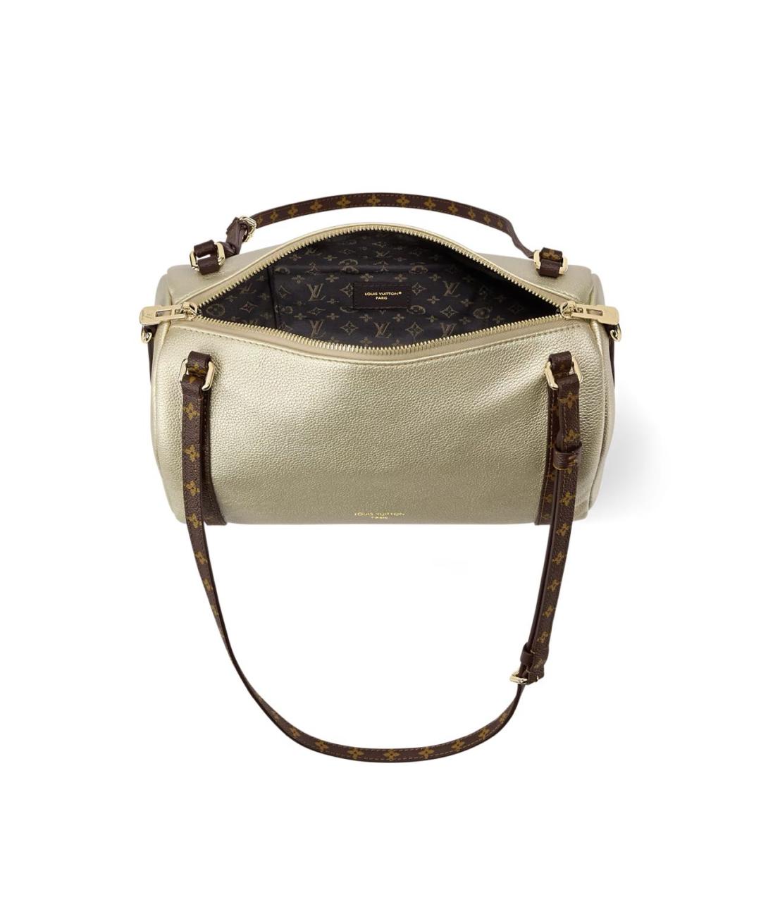LOUIS VUITTON Зеленая кожаная сумка с короткими ручками, фото 3