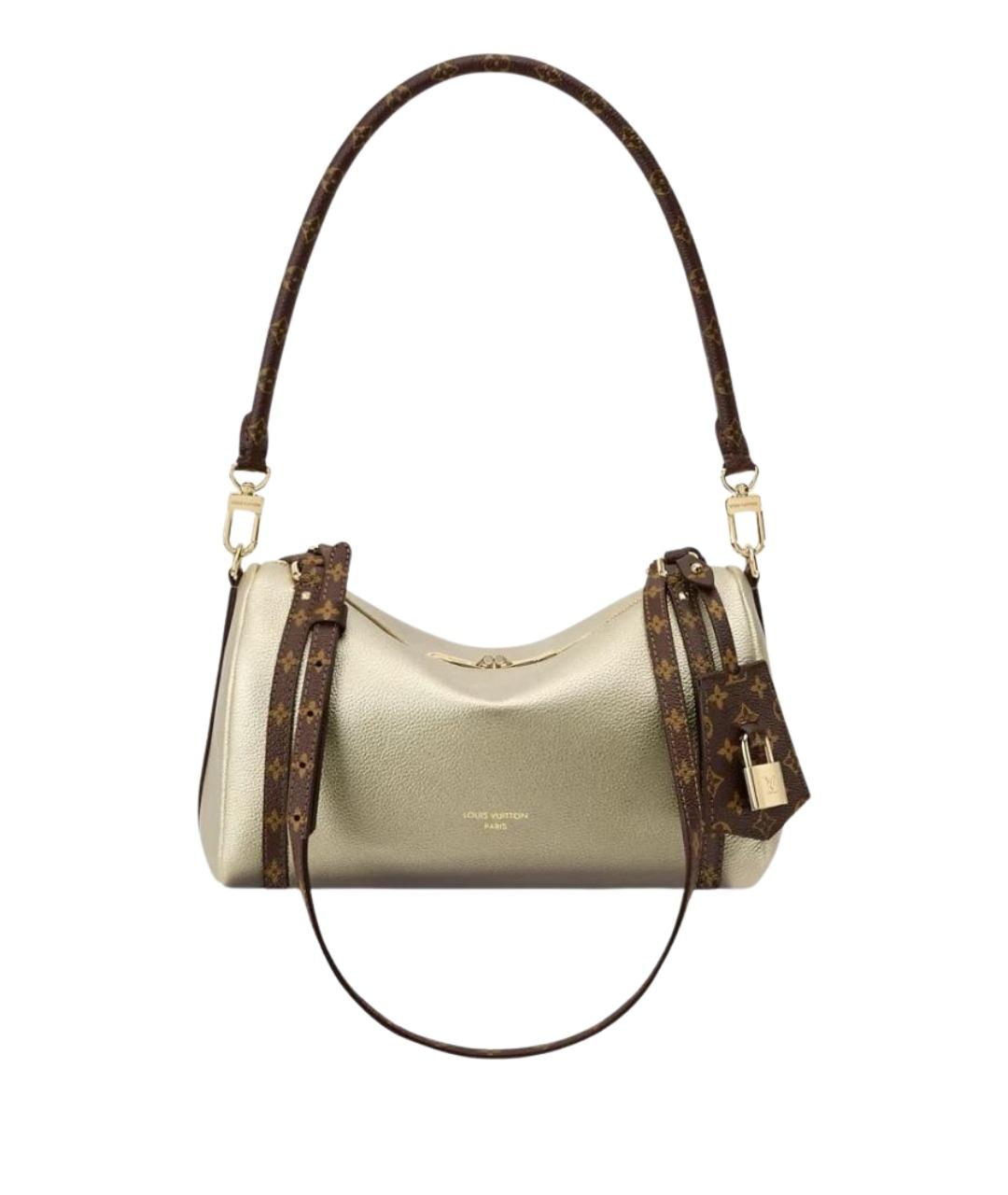 LOUIS VUITTON Зеленая кожаная сумка с короткими ручками, фото 1