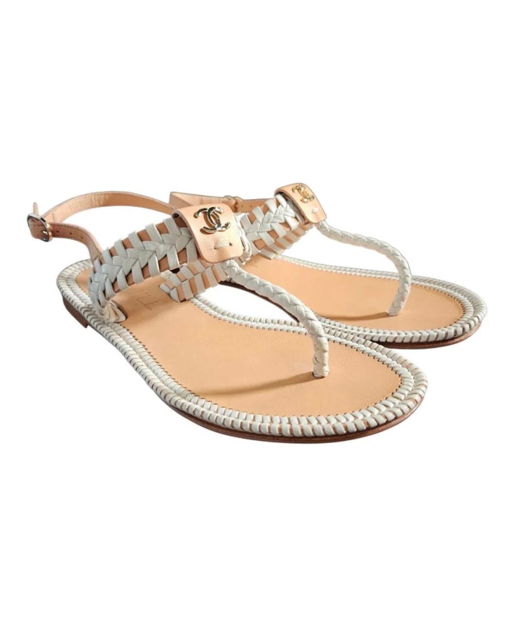 CHANEL Мульти кожаные сандалии, фото 2