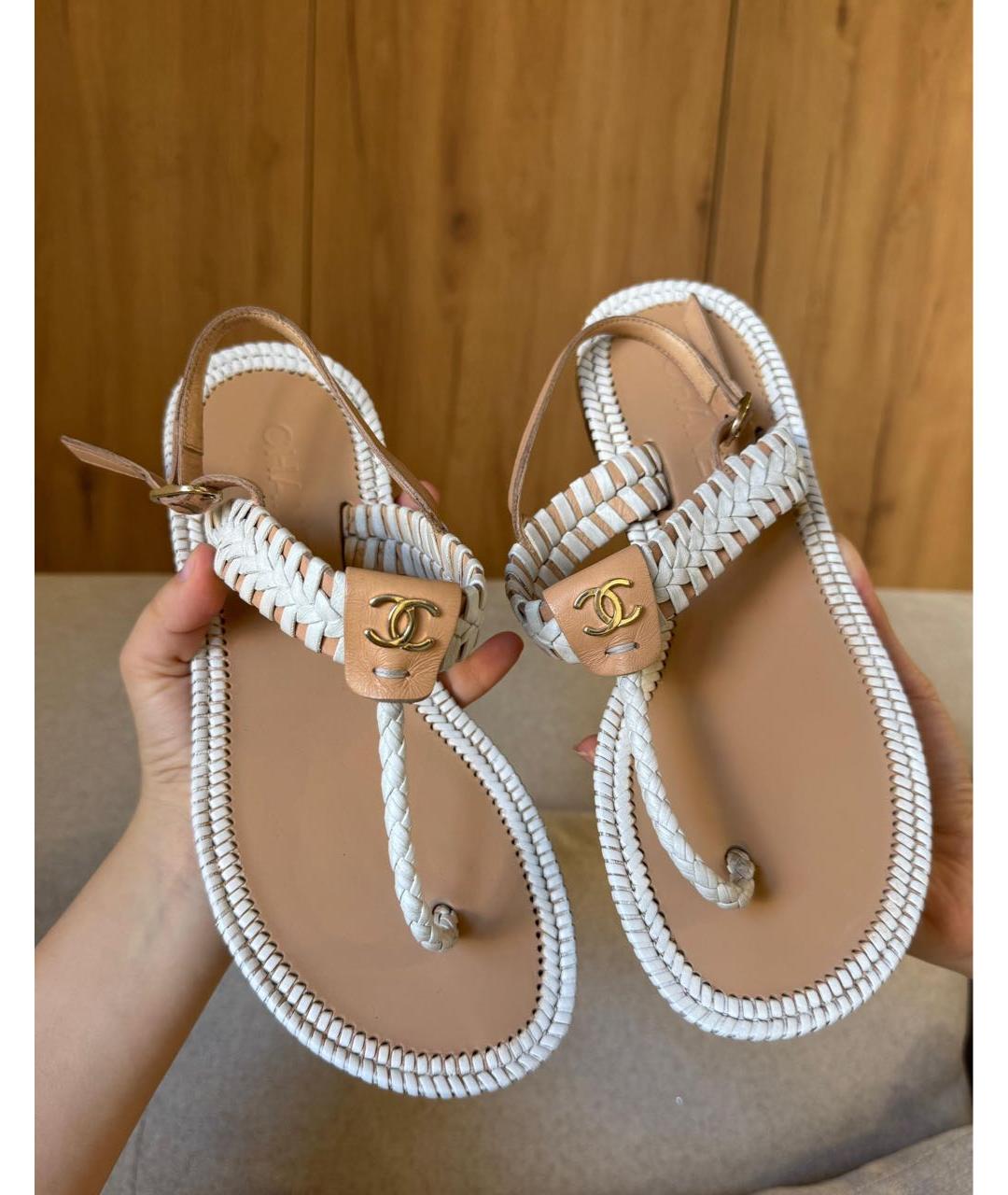 CHANEL Мульти кожаные сандалии, фото 3