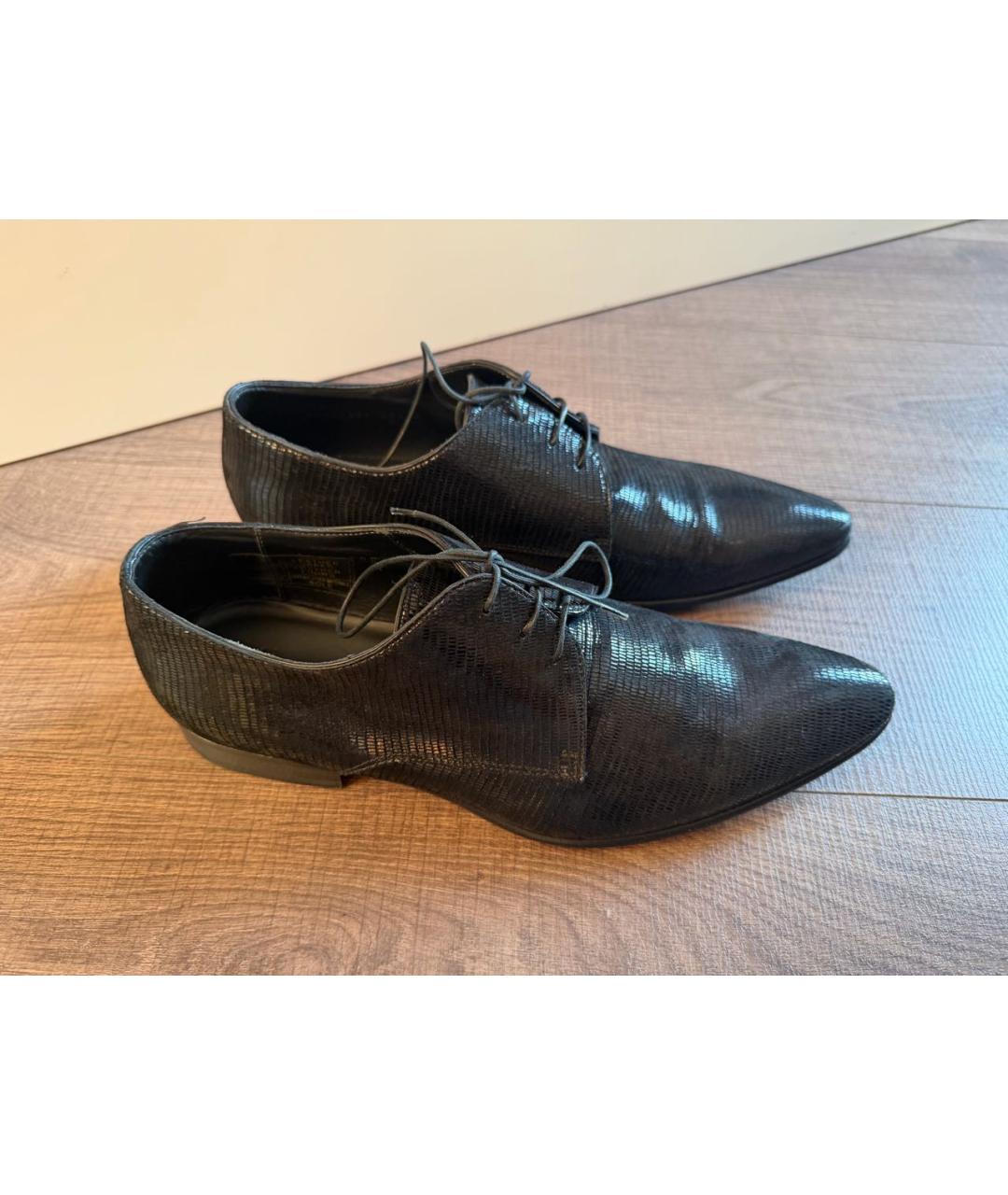HUGO BOSS Черные кожаные туфли, фото 6