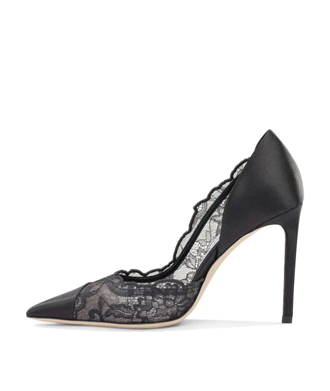 JIMMY CHOO Черные текстильные туфли, фото 3