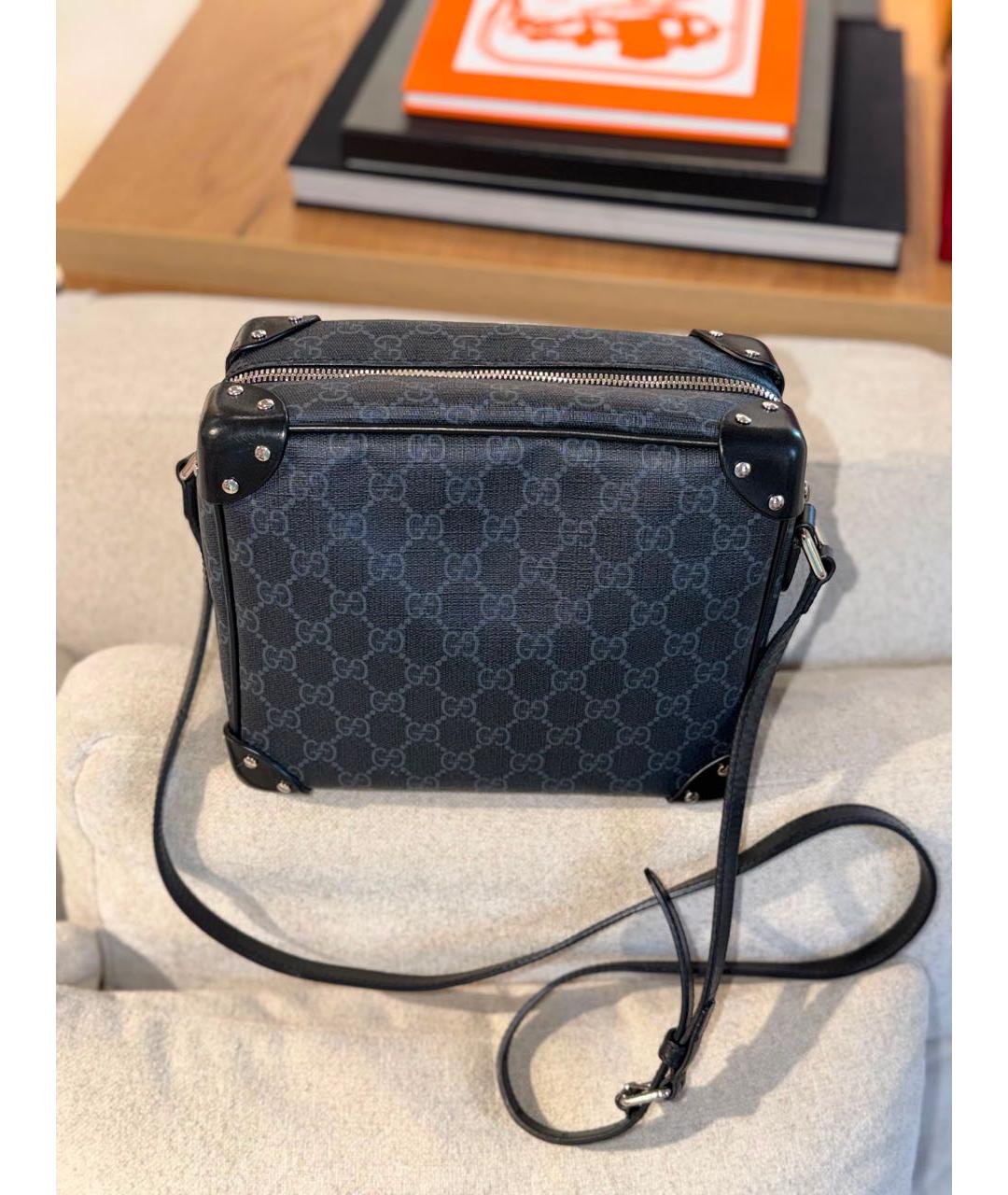 GUCCI Серая кожаная сумка на плечо, фото 3