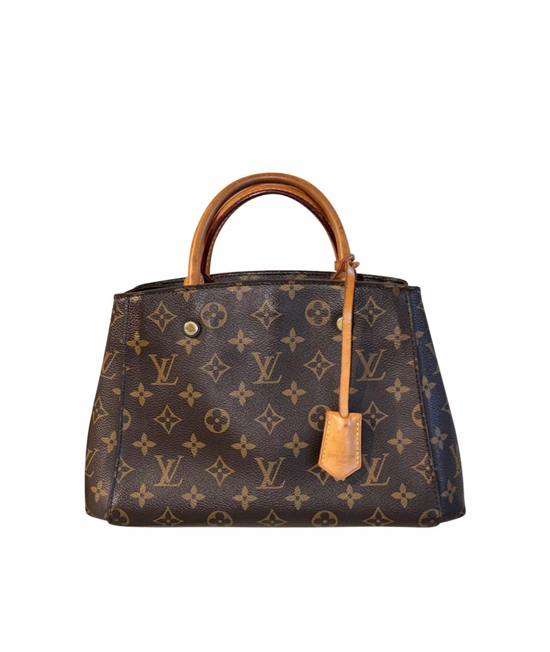 LOUIS VUITTON Коричневая кожаная сумка через плечо, фото 1