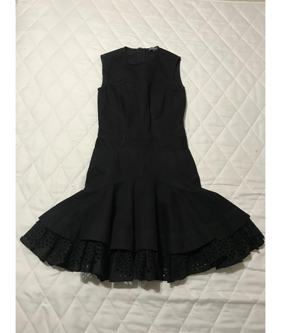 ALEXANDER MCQUEEN Черное деним повседневное платье, фото 5