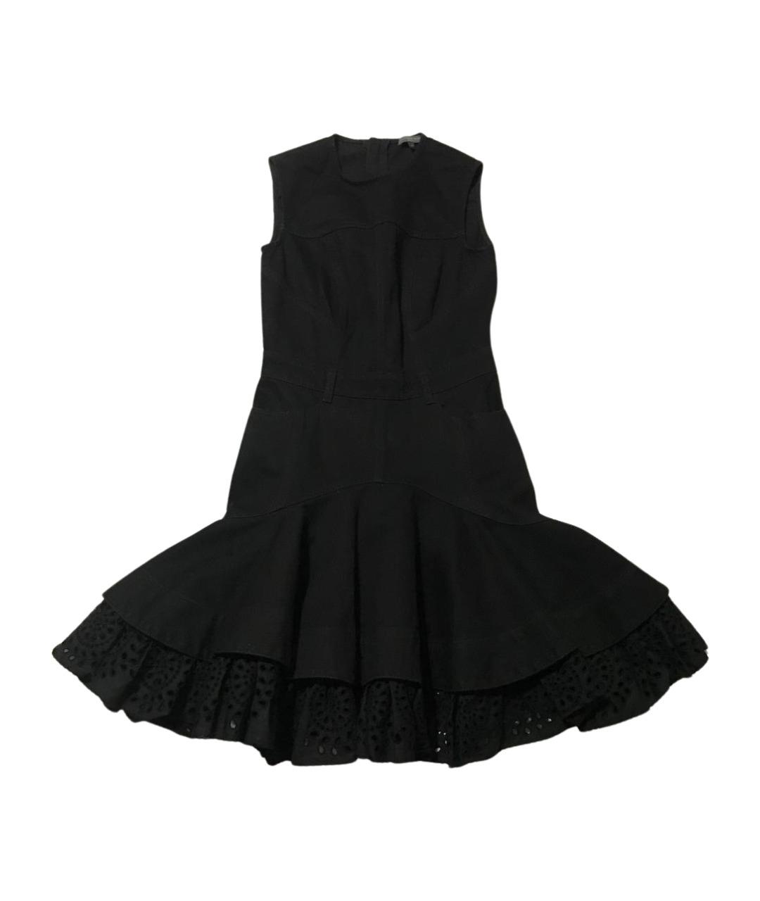 ALEXANDER MCQUEEN Черное деним повседневное платье, фото 1
