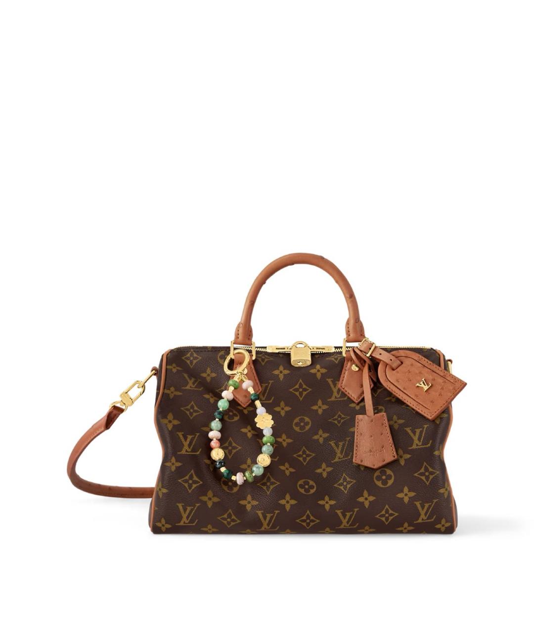 LOUIS VUITTON Коричневая кожаная сумка тоут, фото 5