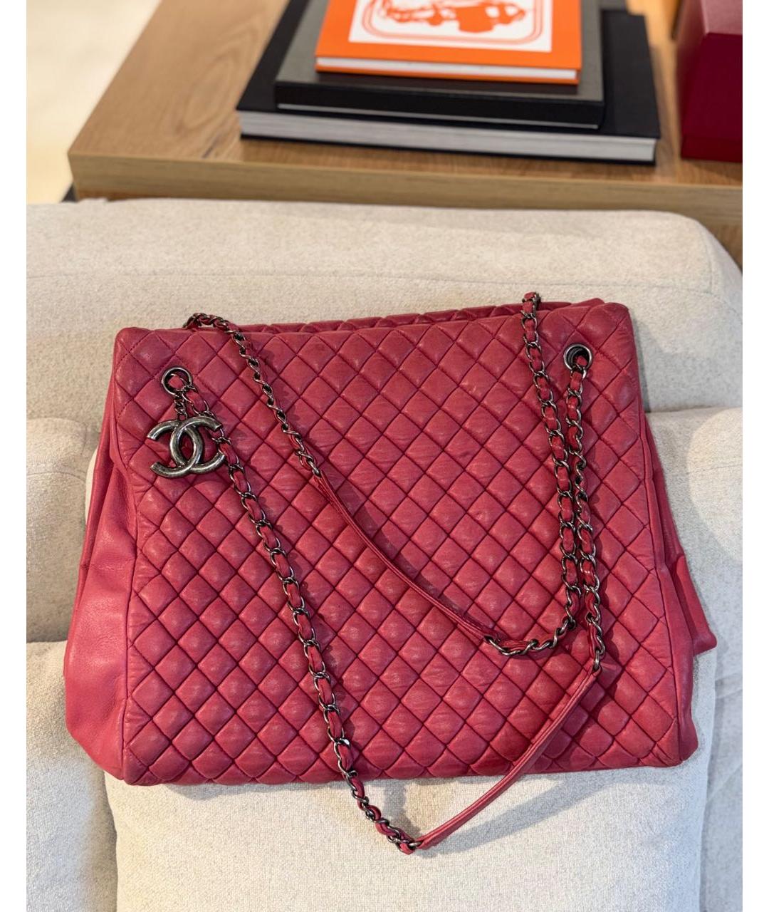 CHANEL Красная сумка тоут, фото 3