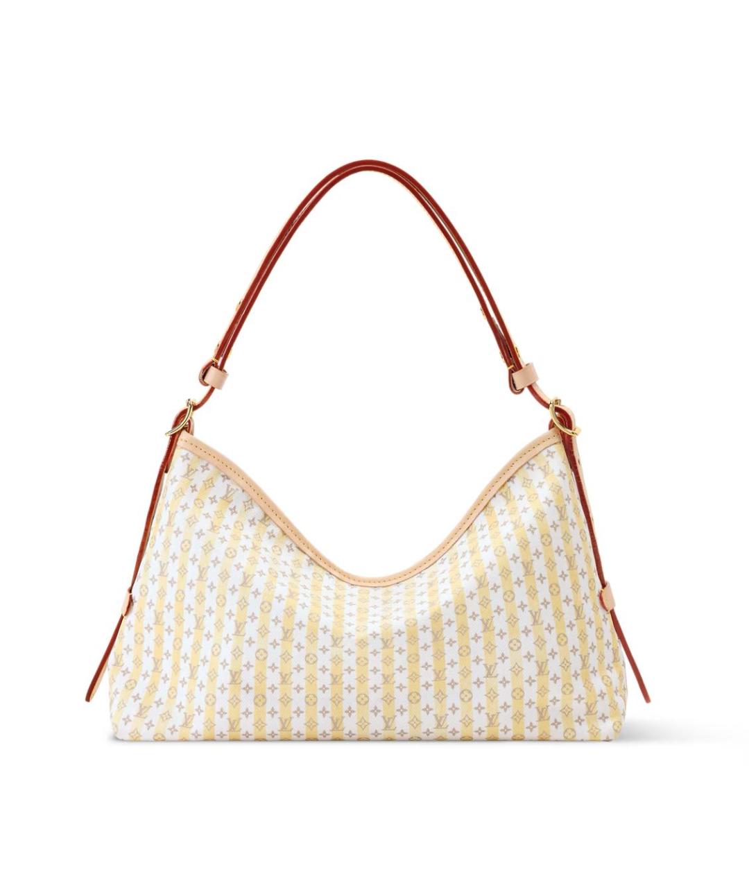 LOUIS VUITTON Бежевая сумка с короткими ручками, фото 4
