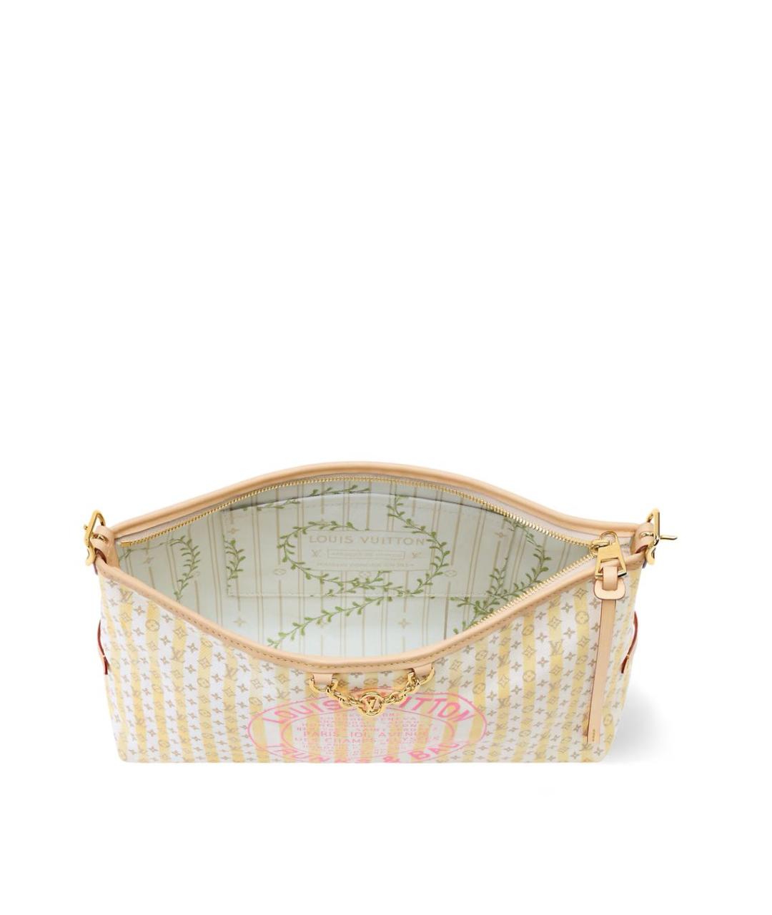 LOUIS VUITTON Бежевая сумка с короткими ручками, фото 3