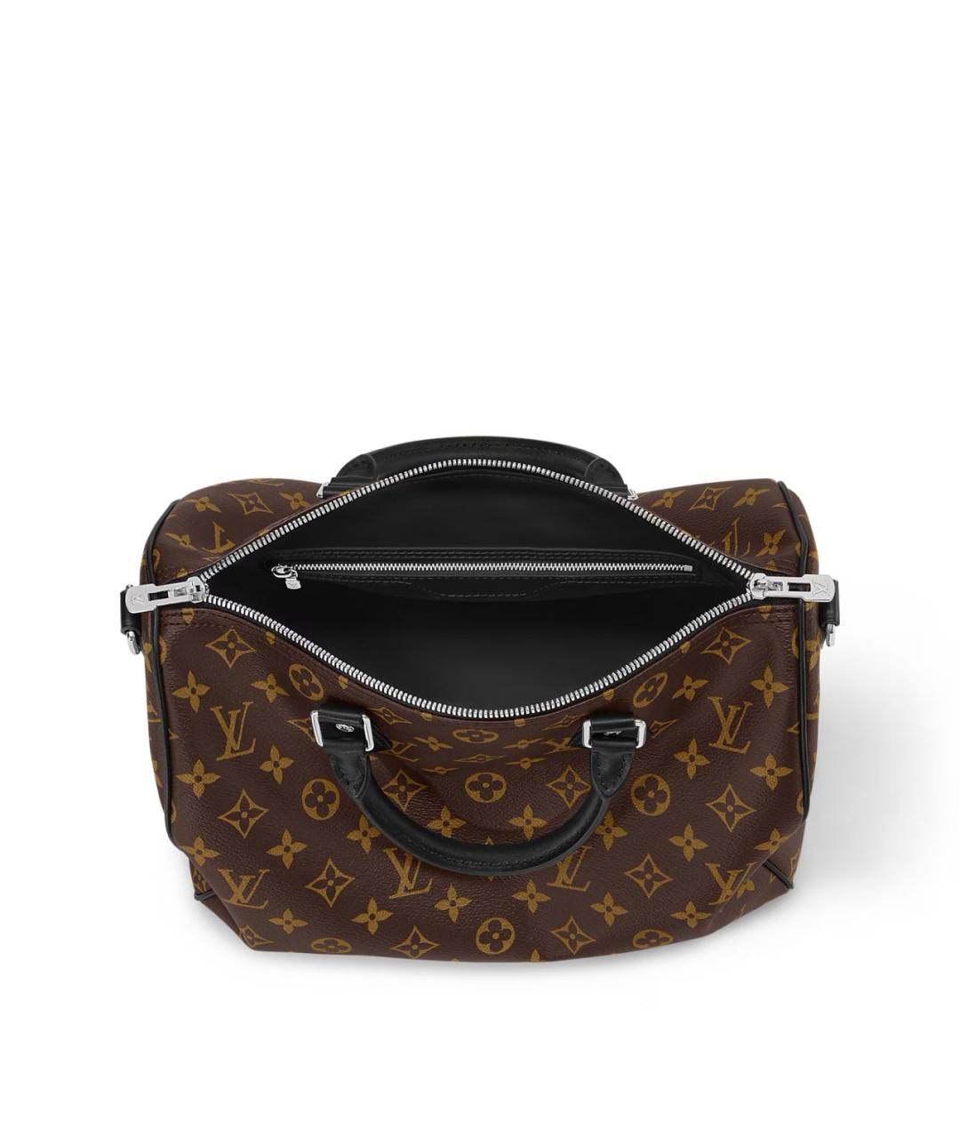 LOUIS VUITTON Коричневая кожаная сумка тоут, фото 3