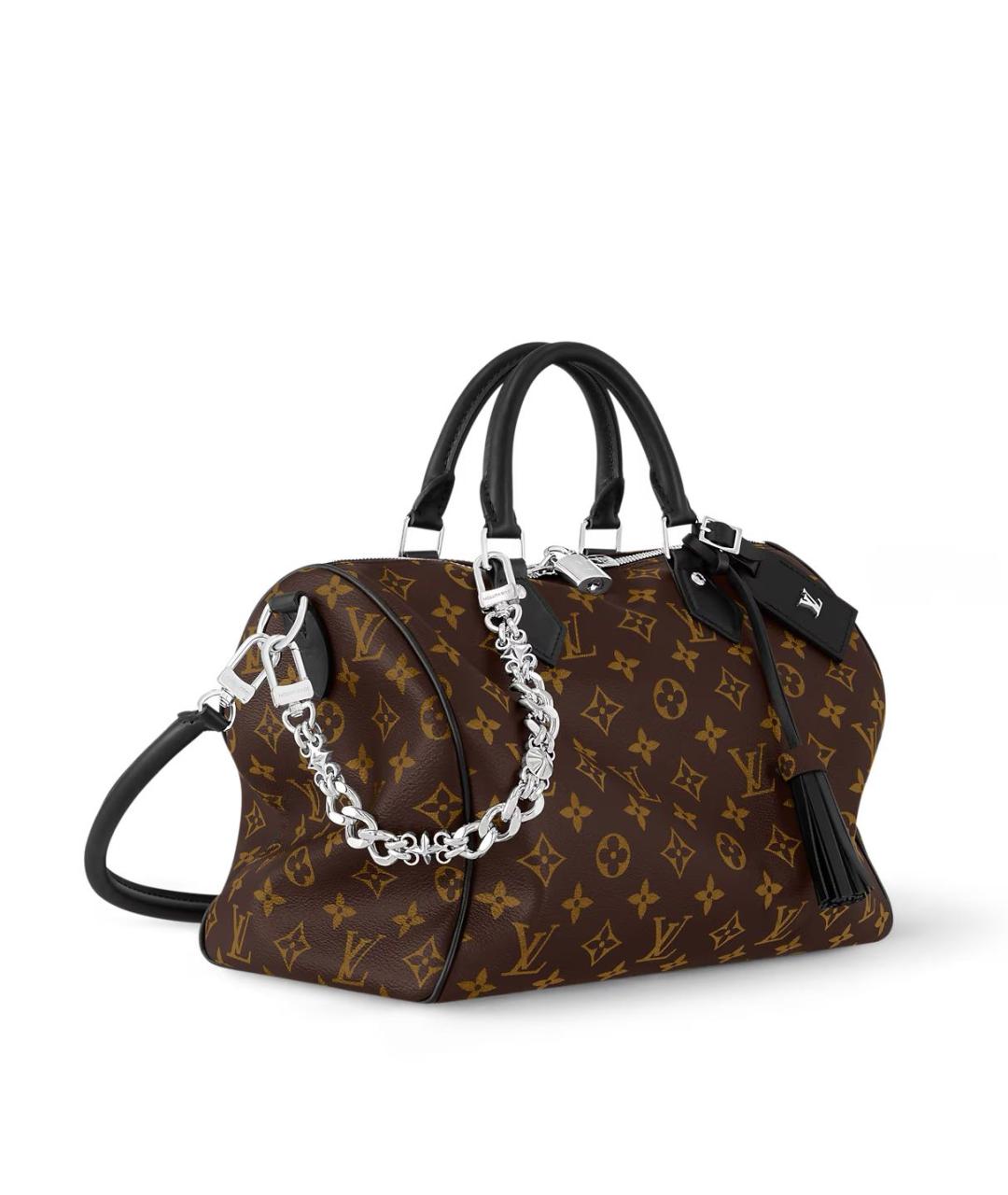 LOUIS VUITTON Коричневая кожаная сумка тоут, фото 2