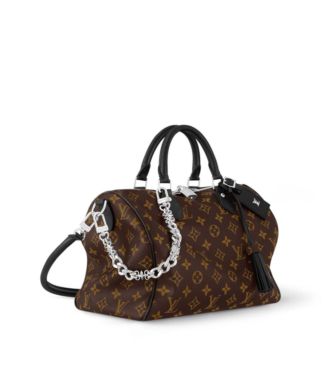 LOUIS VUITTON Коричневая кожаная сумка тоут, фото 2